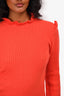 Derek Lam 10 Crosby Orange Cashmere Mockneck Sweater Size XS