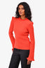 Derek Lam 10 Crosby Orange Cashmere Mockneck Sweater Size XS