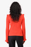 Derek Lam 10 Crosby Orange Cashmere Mockneck Sweater Size XS