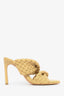 Bottega Veneta Beige Leather 'The Curve' Heeled Sandals Size 36