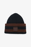 Acne Studios Brown Striped Wool Beanie