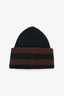 Acne Studios Brown Striped Wool Beanie