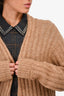 Acne Studios Beige Mohair/Wool Long Open Cardigan Size S