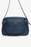 Pre-Loved Chanel™ 2012 Navy Quilted Leather Iridescent Relax CC Shoulder Bag