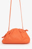 Bottega Veneta Orange Leather Mini Pouch Bag