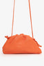 Bottega Veneta Orange Leather Mini Pouch Bag