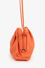 Bottega Veneta Orange Leather Mini Pouch Bag