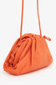 Bottega Veneta Orange Leather Mini Pouch Bag