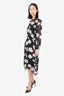 All Saints Black/White Riva Caro Floral Print Maxi Dress with Slip Size M