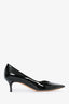 Christian Dior Black Patent Kitten Heels Size 35