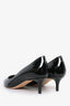 Christian Dior Black Patent Kitten Heels Size 35