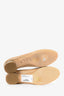 Christian Dior Beige Leather Cannage Block Heeled Flats Size 38.5