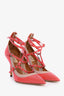 Valentino Red/Taupe Patent Strappy Heels Size 38