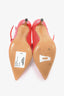 Valentino Red/Taupe Patent Strappy Heels Size 38