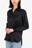 The Kooples Black Silk Button Up Blouse Size 0