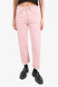 Rag & Bone Pink Denim 'Maya' Straight Leg Jeans Size 24