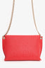 Loewe Red Leather Avenue Anagram Crossbody Bag