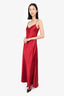 Galvan London Red Silk Slip Maxi Dress Size 6