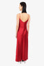 Galvan London Red Silk Slip Maxi Dress Size 6