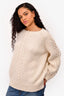 Pre-Loved Chanel™ Cream Alpaca/Wool Knit Sweater Size 50