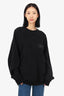 Dior x Sacai Black Front Pocket Sweater Size XXX-L Mens