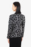 Gucci Black/White Mohair Animal Print Sweater Size X-Small