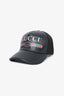 Gucci Black Leather/Mesh Logo GG Baseball Hat Size S