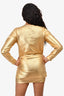 Faith Connexion Gold Metallic Sweater Dress Size XS