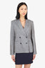 Theory Grey Linen Blazer Size 8