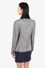 Theory Grey Linen Blazer Size 8