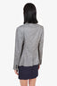 Theory Grey Linen Blazer Size 8