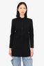 Saint Laurent Black Wool Tunic Dress Size 38