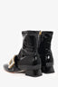 Roger Vivier Black Patent Glossy Boots with Statement Buckle Size 37