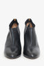 Jimmy Choo Black Leather Ankle Booties Size 42