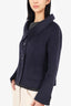 MaxMara Studio Navy Angora/Cashmere Cropped Jacket Size 14