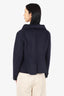 MaxMara Studio Navy Angora/Cashmere Cropped Jacket Size 14