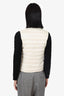 Moncler Cream Down Quilted Vest Size 0