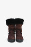 Pre-Loved Chanel™ Brown Suede CC Boots Size 36