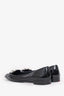 Prada Black Patent Leather Chain Buckle Loafer Size 39