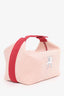 Hermes Red/Beige Canvas Large Bride-A-Brac Pouch