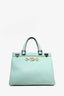 Gucci Mint Grained Leather Zumi Top Handle Bag with Strap