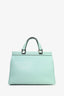 Gucci Mint Grained Leather Zumi Top Handle Bag with Strap