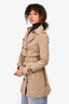 Burberry London Beige 'Sandringham' Trench Coat with Belt Size 2 US