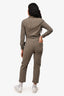 James Perse Olive Green Canvas 'Ranch' Jumpsuit Size 0