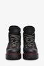 Prada Black/Grey Leather/Fabric Hiking Boots Size 36