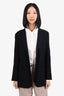 Gucci Black Wool Single Breasted Blazer Size 46