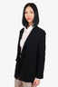 Gucci Black Wool Single Breasted Blazer Size 46