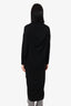 Balenciaga Black Virgin Wool Long Cardigan Size 34