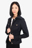 Gucci Black Elasticated Waist Utility Jacket Size 38