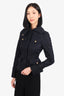 Gucci Black Elasticated Waist Utility Jacket Size 38